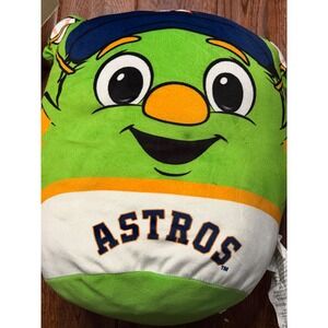 MLB Houston Astros Orbit Mascot Plush Pillow 16 Inch Squishy Green Mascot Toy